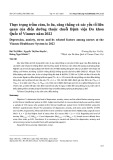 Thực trạng trầm cảm, lo âu, căng thẳng và các yếu tố liên quan của điều dưỡng thuộc chuỗi Bệnh viện Đa khoa Quốc tế Vinmec năm 2022