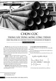 Chọn cọc trong xây dựng móng công trình