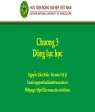 Bài giảng Vật lí đại cương A: Chương 3 - Nguyễn Tiến Hiển