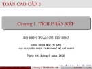 Bài giảng Toán cao cấp 3: Chương 1