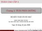 Bài giảng Toán cao cấp 3: Chương 3