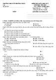 Đề thi giữa học kì 1 môn Công nghệ lớp 8 năm 2022-2023 - Trường THCS Võ Trường Toản, Đồng Nai