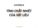 Bài giảng Cơ sở khoa học vật liệu: Chương 8 - PGS. TS. Nguyễn Ngọc Hà