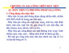 Bài giảng Kỹ thuật chế tạo 2: Chương 19