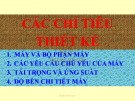 Bài giảng Công nghệ cơ khí: Chương 1