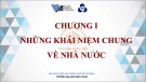 Bài giảng Pháp luật đại cương - Chương 1:Những khái niệm chung về nhà nước