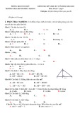Đề thi giữa học kì 1 môn Toán lớp 9 năm 2022-2023 có đáp án - Trường THCS Huỳnh Thúc Kháng, Tam Kỳ