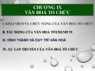 Bài giảng Hành vi tổ chức: Chương 9 - Vương Thị Hồng