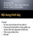 Bài giảng Ứng dụng sinh học phân tử trong bệnh lý thần kinh - Mai Phương Thảo