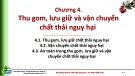 Bài giảng Quản lý chất thải nguy hại: Chương 4 - GV. Phạm Khắc Liệu