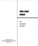 Ebook Văn kiện Đảng về An ninh xã hội: Phần 1