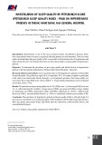 Nghiên cứu chất lượng giấc ngủ bằng thang điểm Pittsburgh (Pittsburgh sleep quality index - PSQI) trên bệnh nhân tăng huyết áp tại Bệnh viện Đa khoa Thống Nhất