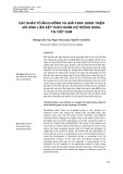 Các nhân tố ảnh hưởng và giải pháp hoàn thiện mô hình liên kết theo nhóm hộ trồng rừng tại Việt Nam