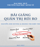 Bài giảng Quản trị rủi ro: Phần 1 - Nguyễn Ánh Dương và Hoàng Thị Diệu Thúy