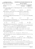 Đề thi giữa học kì 2 môn Toán lớp 12 năm 2023-2024 có đáp án - Trường THPT Quang Trung, Hải Dương