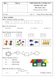 Đề thi học kì 1 môn Toán lớp 1 năm 2022-2023 có đáp án - Trường Tiểu học Đông Thành