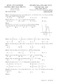 Đề thi giữa học kì 2 môn Toán lớp 12 năm 2023-2024 - Trường THPT Giao Thủy B, Nam Định