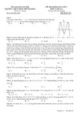 Đề thi KSCL môn Toán lớp 12 năm 2023-2024 có đáp án (Lần 1) - Trường THPT Đinh Tiên Hoàng, Hà Nội