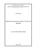 Luận án Tiến sĩ Quốc tế học: Chính sách ngoại giao văn hoá của Việt Nam (2009-2020)