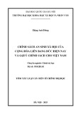 Tóm tắt Luận án Tiến sĩ Chính trị học: Chính sách an sinh xã hội của Cộng hòa Liên bang Đức hiện nay và gợi ý chính sách cho Việt Nam