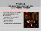 Bài giảng Kinh doanh nhà hàng: Chương 5 - Tầm quan trọng của thực đơn, cách thiết kế thực đơn