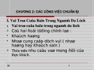 Bài giảng Kinh doanh nhà hàng: Chương 2 - Các công việc chuẩn bị