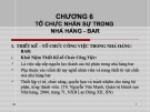 Bài giảng Kinh doanh nhà hàng: Chương 6 - Tổ chức nhân sự trong nhà hàng - bar