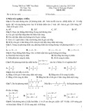 Đề thi giữa học kì 2 môn Toán lớp 9 năm 2023-2024 có đáp án - Trường THCS&THPT Vàm Đình