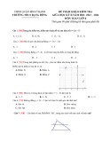 Đề thi giữa học kì 2 môn Toán lớp 8 năm 2023-2024 có đáp án - Trường THCS Rạng Đông, Bình Thạnh (Đề tham khảo)