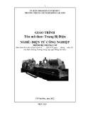 Giáo trình Trang bị điện (Nghề: Điện tử công nghiệp - Trung cấp) - Trường Trung cấp nghề Đông Sài Gòn