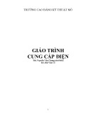 Giáo trình Cung cấp điện - Trường Cao đẳng Kỹ thuật Mỏ