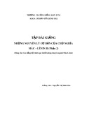 Tập bài giảng Những nguyên lý cơ bản của chủ nghĩa Mác-Lênin 2 (Phần 2) - Trường Cao đẳng Cộng đồng Kon Tum