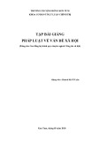 Tập bài giảng Pháp luật về vấn đề xã hội - Trường Cao đẳng Cộng đồng Kon Tum