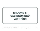 Bài giảng Tin học đại cương: Chương 5 - Lê Thị Ngọc Thảo