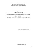 Tập bài giảng Những nguyên lý cơ bản của chủ nghĩa Mác-Lênin 2 - Trường Cao đẳng Cộng đồng Kon Tum