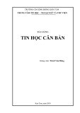 Bài giảng Tin học căn bản - Trường Cao đẳng Cộng đồng Kon Tum