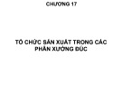 Bài giảng Tổ chức sản xuất cơ khí: Chương 17 - TS. Nguyễn Văn Tình