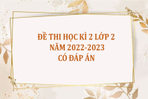 Đề thi học kì 2 lớp 2 năm 2022-2023 (Có đáp án)